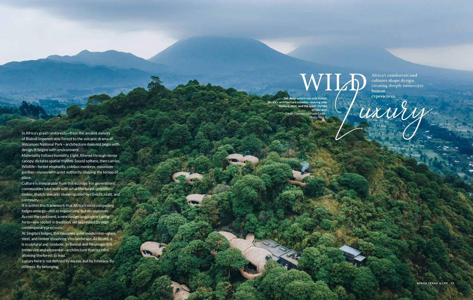 Spread from Issue 03: Wild Luxury