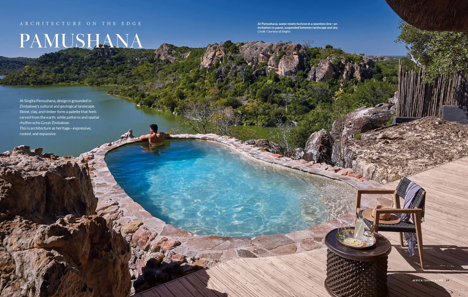 Spread from the current issue: Pamushana