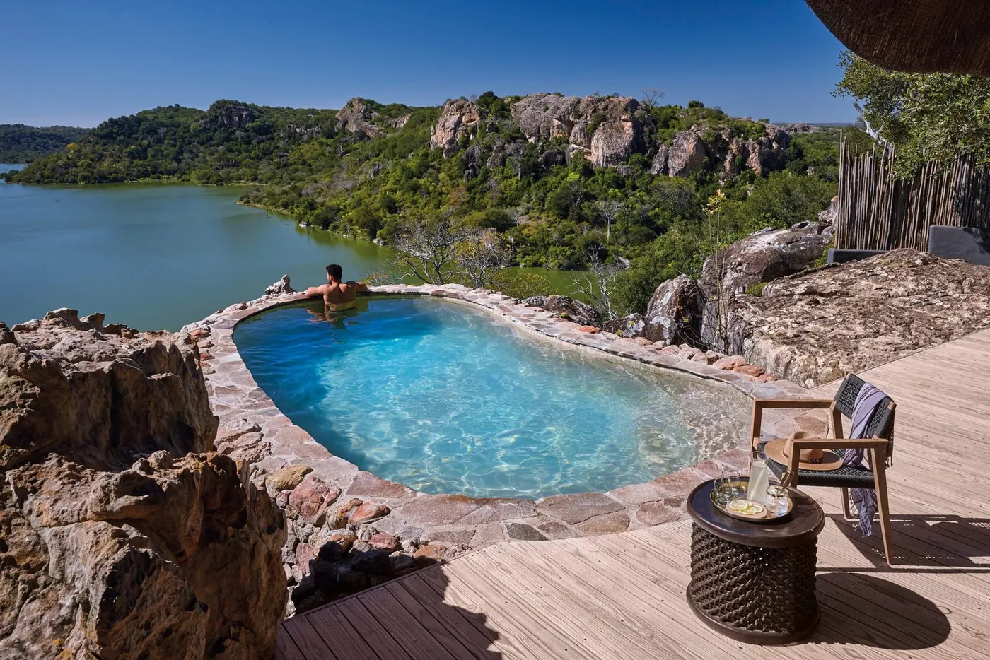 The pool at Singita Pamushana Lodge