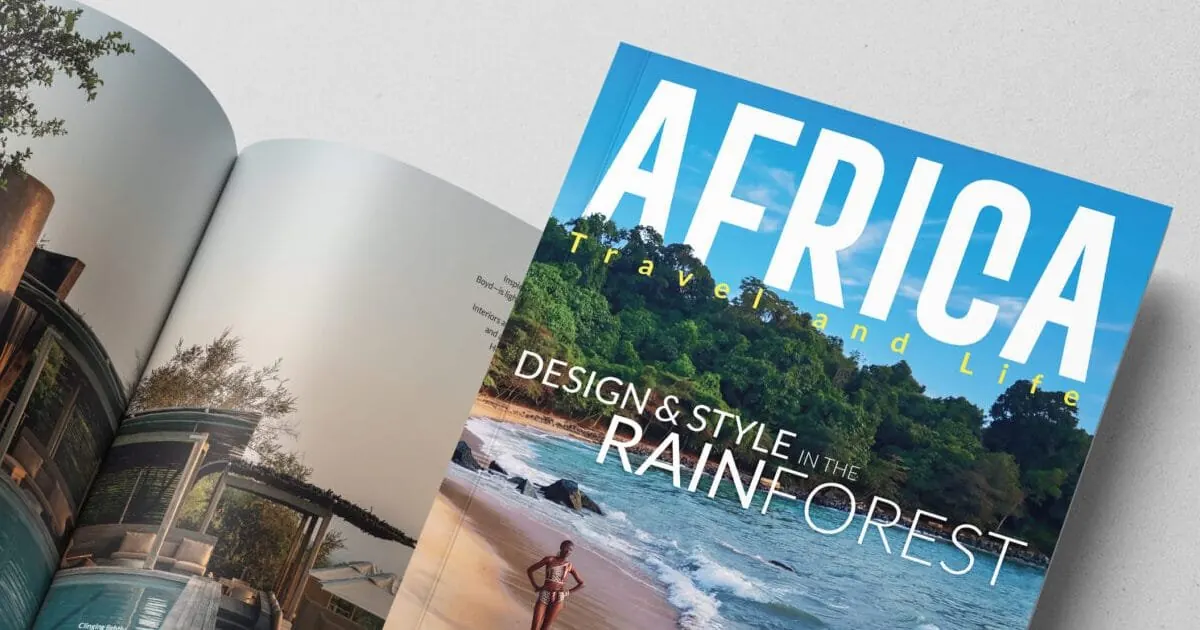 The Rainforest issue open beside its cover