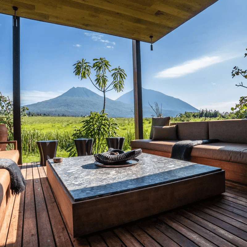 A Volcanic Mountain View Suite in Rwanda